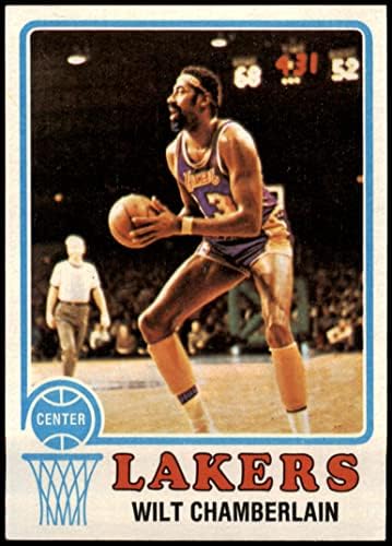 1973 Topps 80 Wilt Chamberlain Los Angeles Lakers (Kosárlabda Kártya) NM+ Lakers Kansas