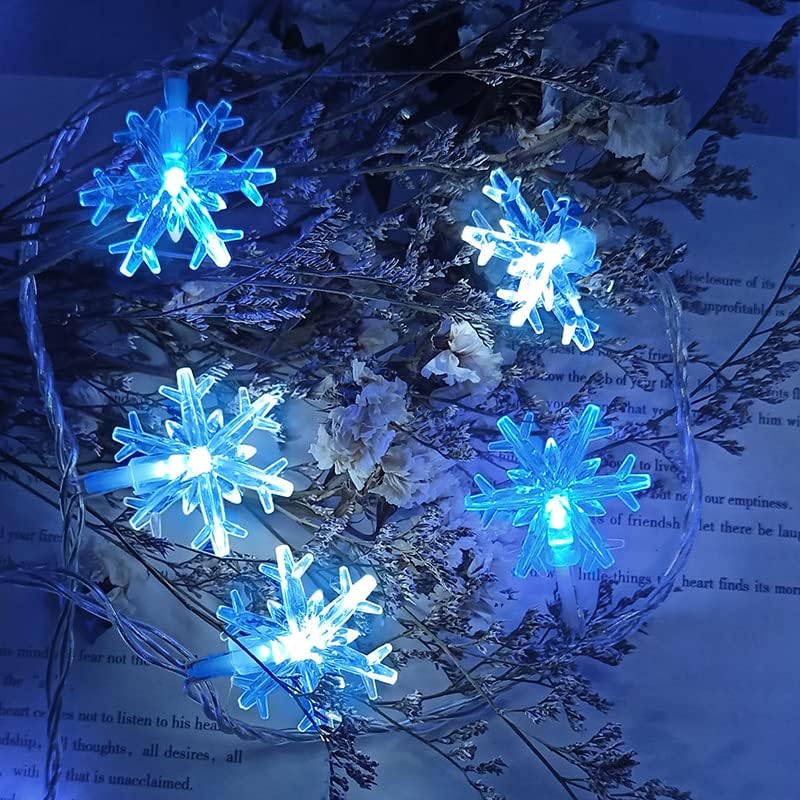 YOLUXZM Hópihe Karácsony Tündér - Lámpák, 16.4 ft 8 Módok 50-Gróf Kék LED String Mini Világítás Karácsonyi Dekoráció