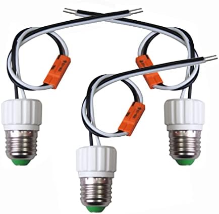 OLYMSTAR E26 Lámpa Foglalat Adapter Extender, Converter, Közepes Bázis Csavar Izzó Foglalat Pigtail a Mennyezeti Süllyesztett Lámpa Beépíthető