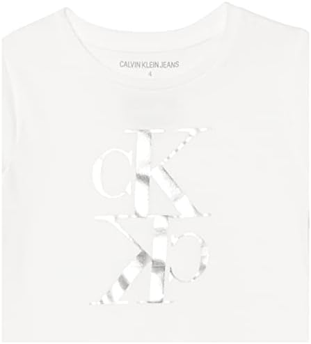 Calvin Klein-Lány Rövid Ujjú Logó Grafikai Póló