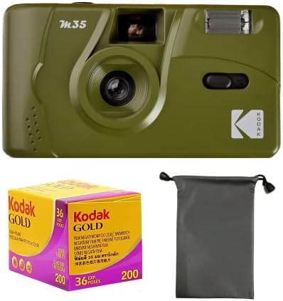 Kodak M35 35 mm-es egyszer használatos Filmes Fényképezőgép, a Hangsúly Szabad, beépített Teljesítményű Vaku, a Csomagot a Film,