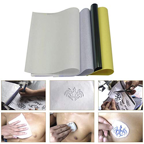 Tetoválás Transzfer Papír - Autdor 30 Lap Tetoválás Stencil Papír Termikus Stencil Papír, 4 Rétegben, 8 1/2 x 11 DIY Tetoválás Papír