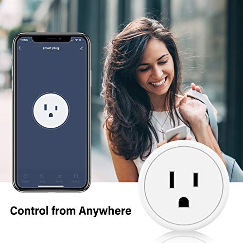 Aoycocr Bluetooth WiFi Smart Plug - Okos Értékesítési Munka Alexa, a Google Haza Asszisztens, Távirányító Dugók, Időzítő Funkció, ETL/FCC/ce