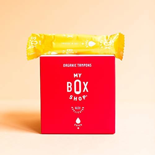 MyBoxShop Szerves Tampon - Tiszta, Organikus Pamut Tampont. Nem Mérgező, Hipoallergén, Természetes Tampon - Super Plus (32 Szám,