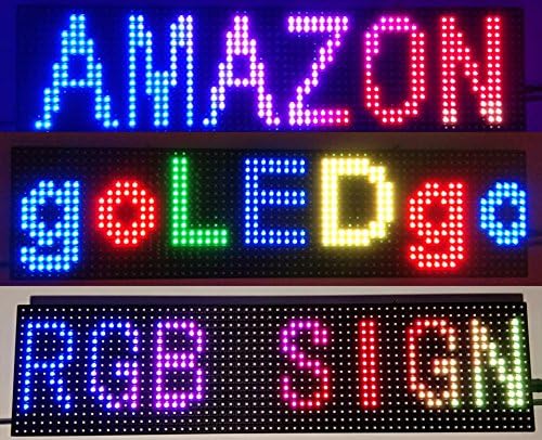 goLEDgo RGB Színes LED Tábla Splash Vízálló Programozható Görgetés LED Üzenet Sátor Alá