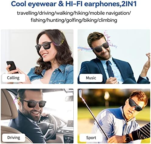 Okos Szemüveg Bluetooth Napszemüveg Audio Napszemüveg Elektronikus Zene Szemüveg Beépített Mikrofon TG7