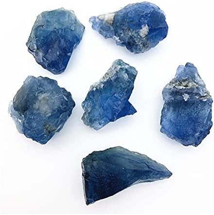 BINNANFANG AC216 1db Természetes Kék Fluorit Kvarc Kristály Nyers Kő Kemény Reiki Gyógyító lakberendezési Példány Természetes Kövek, Ásványok,