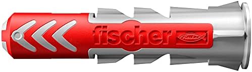 fischer 55010 DUOPOWER Fali Csatlakozó, Ohne Schraube, Piros/Szürke, 50 Stück