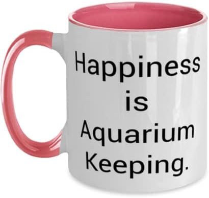 A boldogság az Akváriumban Tartani. Két Hang 11oz Bögre, Akváriumi Tartása Kupa, Motivációs Ajándékok Akváriumi Tartása