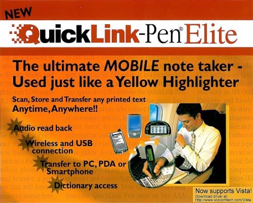 WizCom E04087 QuickLink-Pen Elit Szkenner