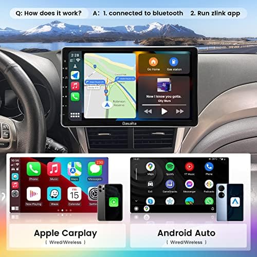 Dasaita HD 9 Android Autó Sztereó Toyota Sienna 2011 2012 2013 2014 Vezeték nélküli Carplay Android Auto Fej Egység IPS érintőképernyő