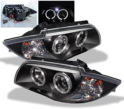 ZMAUTOPARTS BMW E 2Dr Halo LED Projektor Fényszóró Lámpa Fekete 8I 5I Coupe
