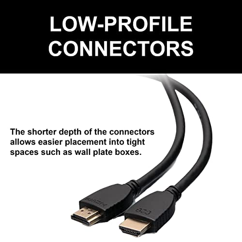 C2G HDMI Kábel, 4K, Nagy Sebességű HDMI-Kábel, Ethernet, 60Hz, 5 Láb (1.52 Méter), Fekete, Kábelek, hogy Menjen 50609