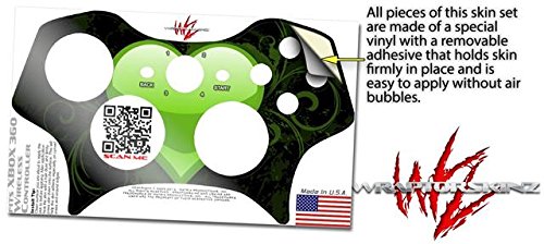 Üveg Szív, Grunge Zöld - WraptorSkinz Matrica Stílus Vinil-Bőr kompatibilis az XBOX 360 Wireless Controller (VEZÉRLŐ a csomag