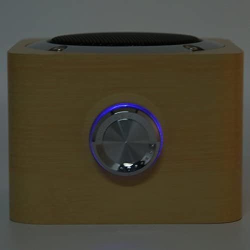 BOTEGRA Vezeték nélküli Hangszóró, 6‑8H Játékidő Térhatású Hang Fa Bluetooth Hangszóró Mobiltelefon Laptop(Bambusz Minta (Export))
