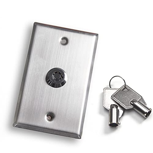 Fielect S70K kulcsos Kapcsoló Lock On/Off Kilép Kapcsoló Vészkijárati Ajtó Kiadás SPST az Access Control Panel-Hegy, 2 Kulcs
