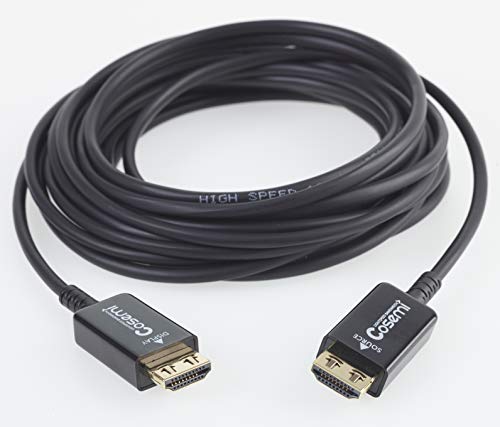 COSEMI Aktív Optikai 4K 2.0 HDMI Kábel AOC | Ultra Vékony | 4K@60Hz Teljes Sávszélesség 18Gbps | 30m, 98.4 ft