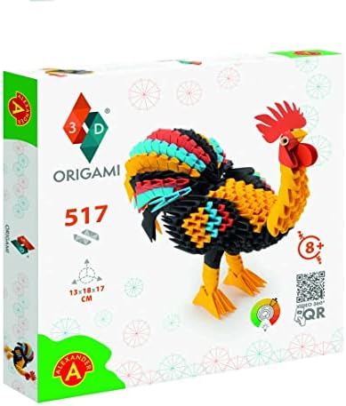 Origami 3D-s 501841 - 3D Origami Kakas - Gyönyörű 3D-s Papír Szobor Szabadalmaztatott Alkatrészek, Egyszerű, Világos Épület Utasításokat,