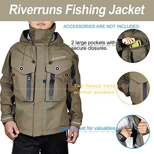 Riverruns Halászati Mocsári Kabát, Lélegző Külső Horgászni Eső Kabát