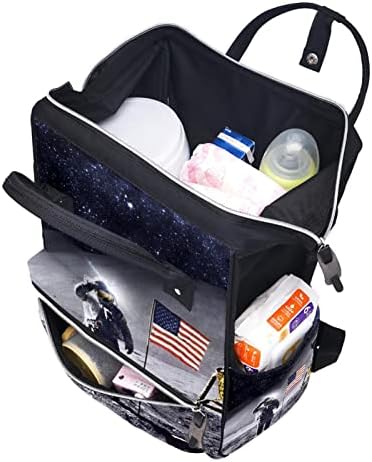 GUEROTKR Utazási Hátizsák, Pelenka táska, Hátizsák Táskában, univerzum bolygó csillagos star űrhajó minta