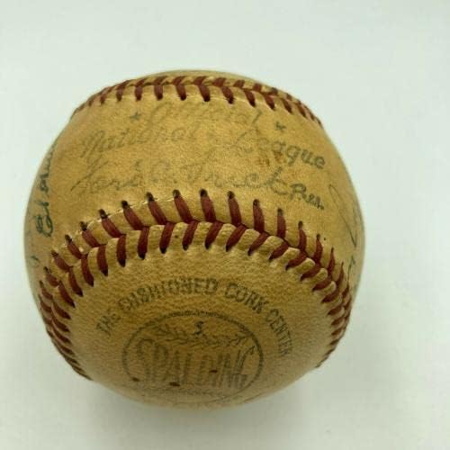 1948 Philadelphia Phillies Csapat Aláírt Hivatalos Nemzeti Liga Frick Baseball - Dedikált Baseball