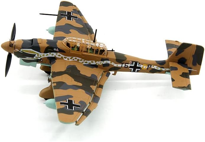 1/72 Méretarányú német Junkers Stuka JU-87-es Merülés Bombázó Modell Fröccsöntött Repülő Modell Ajándék, Dísz Gyűjtemény