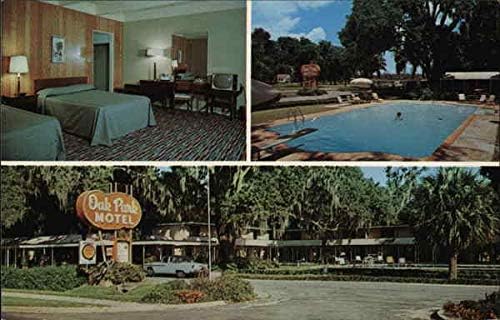 Oak Park Motel Brunswick, Georgia GA Eredeti Régi Képeslap