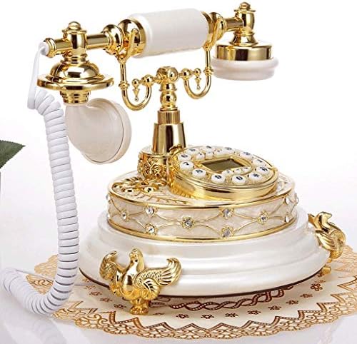 ZLBYB Antik Telefon, Vezetékes Digitális Vintage Telefon Klasszikus Európai Retro Vezetékes Telefon, Vezetékes Fülhallgató Lóg a