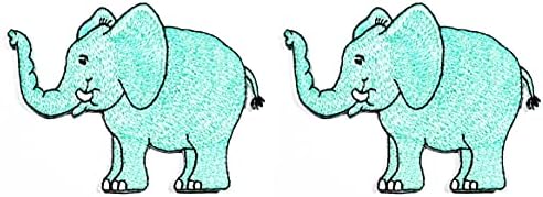 Rareeasy Javítás Készlet 2 Db. Aranyos Kövér Elefánt Állat Cartoon DIY Hímzett Varrni Vas a Javítás Varrás Jelvény Jel, Embléma,