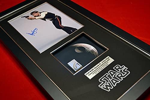 Harrison Ford aláírt STAR WARS Ritka a Képernyőn Használt KELLÉK halálcsillag, első film COA London Kellék, Keret, DVD, UACC, DVD, UACC