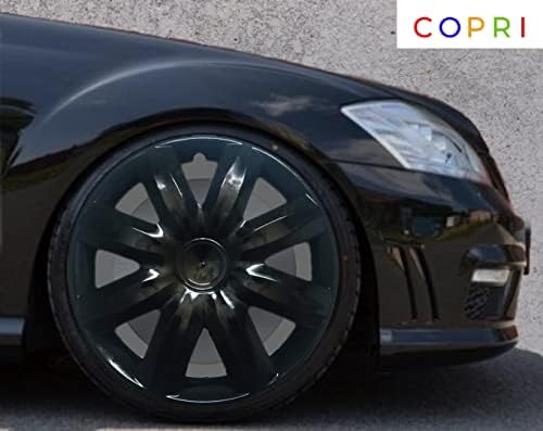 Copri Készlet 4 Kerék Fedezze 14 Colos Dísztárcsa Fekete Snap-On Illik Mazda