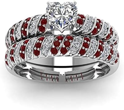 A nők Ékszerek Gyűrűk Szimulált Gyémánt jegygyűrűt a Nők Luxus Vágott Rakható Eljegyzési Gyűrű, Ékszerek, Ajándékok, Szorongás Gyűrű