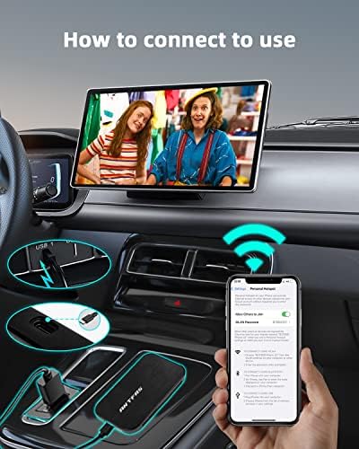 Multimédia Videó Doboz Android 10 Vezeték nélküli CarPlay Android Auto Adapter,A varázsdoboz Carplay Beépített Navigáció,4+64G,Támogatja