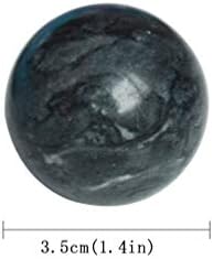 OHAYA Kínai Márvány, Természetes 3,5 cm Kézzel Golyókat, Fekete Szürke Egészségügyi Gyakorlat Stressz labda Baoding Golyó Enyhíti