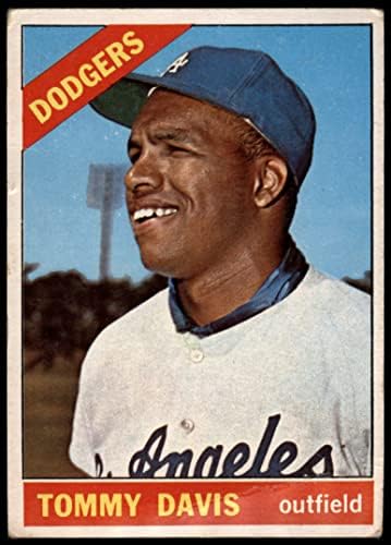 1966 Topps 75 Tommy Davis Los Angeles Dodgers (Baseball Kártya) Dean Kártyák 2 - JÓ Dodgers