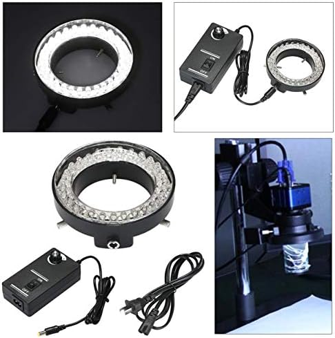 profectlen Állítható 56 LED Gyűrű Fényben Megvilágító Lámpa Ipar Sztereó Mikroszkóp Kamera Nagyító AC 90V-240V Adapter