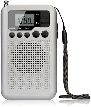 LHLLHL TR106 Hordozható FM AM Rádió LCD Kijelző Digitális Hangolás Hangszóró, Fejhallgató, valamint Támogatják az Óra Funkció