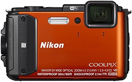 Nikon - Coolpix AW130 16.0 Megapixeles Vízálló Digitális Fényképezőgép - Narancs