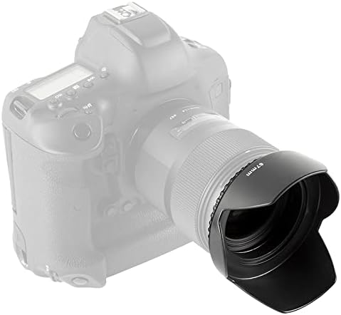 LUOKANG Kamera Tartozékok 67mm napellenző, Kamera(Csavar-Hegy)(Fekete)