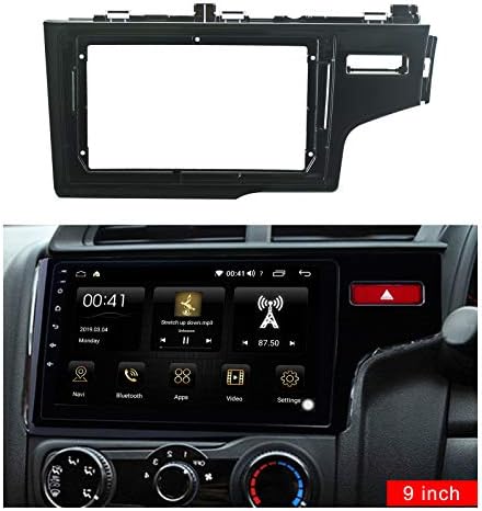 9 inch autórádió Fascia Keret Honda Fit Jazz 2014-2019 DVD-GPS Navi Játékos Panel Dash Kit Telepítés Sztereó Keret Trim Előlap