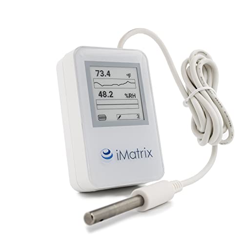 iMatrix Rendszerek NEO-1DP Vezeték nélküli Hőmérő/Páratartalom Szonda Adatok Naplózását, Jelentések, Grafikonok, Real-Time Figyelmeztetések