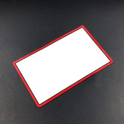Üveg Felső Felső Képernyő Keret objektívvédőt LCD Képernyő Védő a Ragasztó a 3DS XL/Új 3DS XL LLConsole(Piros)