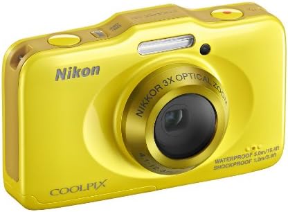 Nikon COOLPIX s31-es úton 10.1 MEGAPIXELES Vízálló Digitális Fényképezőgép 720p HD Video (Sárga) (RÉGI MODELL)