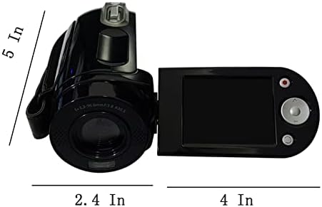 Videokamera Videokamera Digitális Fényképezőgép Készülék Full HD 1080P 30FPS 2.4 270 fokban elforgatható IPS Képernyő szöveg a 18x.