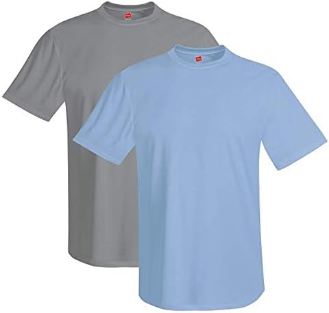 Hanes Férfi Rövid Ujjú Király Dri-T-Shirt UPF 50+ (Csomag 2)