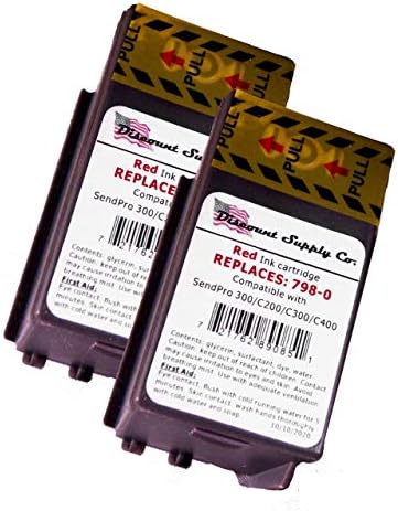 2 Csomag SL-798-0 Kompatibilis tintapatronok a Sendpro C200, C300, valamint C400 Postai Méter