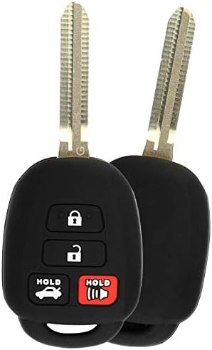 KeyGuardz Kulcsnélküli Bejegyzés Távoli Autó távirányító Külső Héj Borító Puha Gumi védőtok Toyota Camry Corolla Rav4 HYQ12BDM