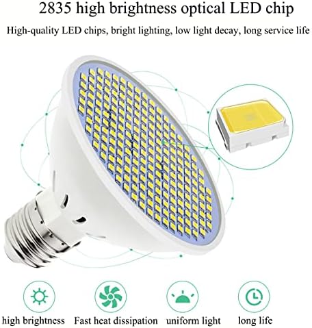 LED Izzó, E26 LED Spot Izzó 5W (50W Egyenértékű) 200LEDs Lámpa Gyöngyök Meleg Fehér 3000K, E26 Bázis, Nem Szabályozható, Beltéri/Kültéri