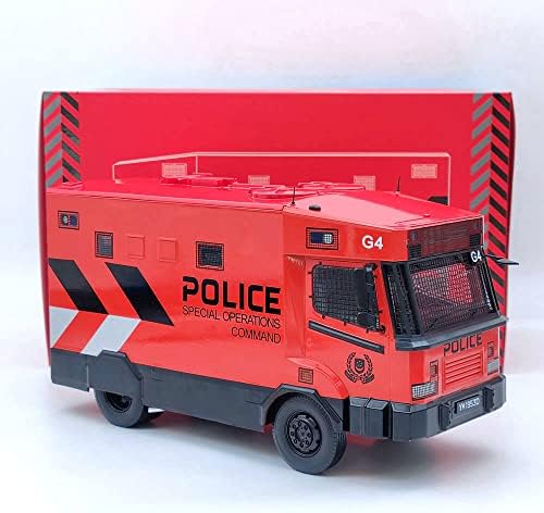 1:24 IXO POLWEL a Szingapúri Rendőrség SPF/SOC Taktikai Jármű Fém Fröccsöntött Játékok Autó Modellek Ajándékok Kollekciót Piros