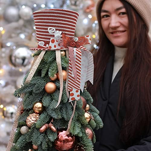 Party Dekoráció, a Férfiak 21 éves Zenekar Engedély karácsonyfa Cilinder Kalap karácsonyfa Kalap a Bowknot Szalag karácsonyfa